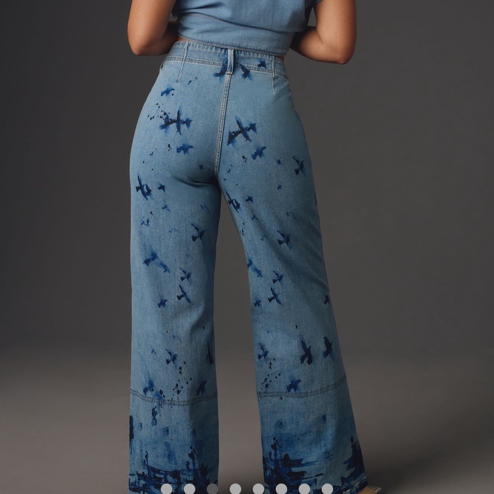 NWT - Eventide Trouser High-Rise Wide-Leg Jeans - Picture 3 of 8